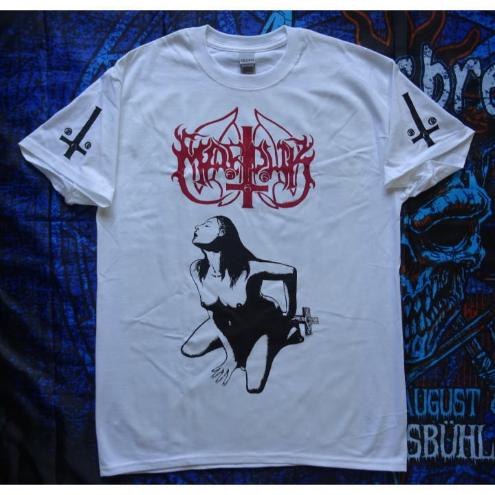 Marduk Fuck Me Jesus Official White T-Shirt Black Fucking Metal 