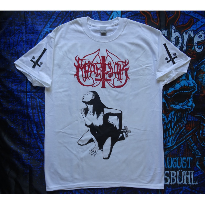Marduk Fuck Me Jesus Official White T-Shirt Black Fucking Metal 