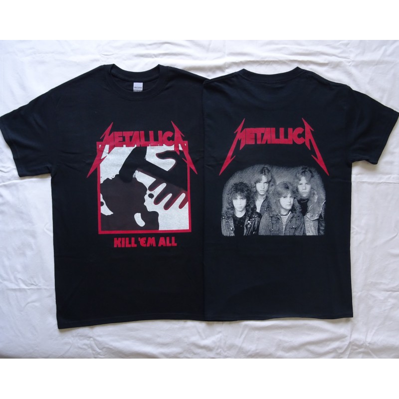 Metallica Kill 'Em All Official Original Black T-Shirt Thrash Metal
