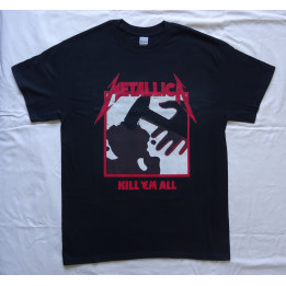 Metallica Kill 'Em All Official Original Black T-Shirt Classic Thrash Metal