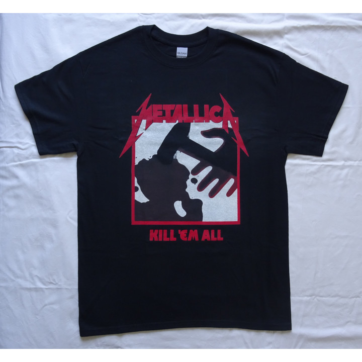 Metallica Kill 'Em All Official Original Black T-Shirt Classic Thrash Metal