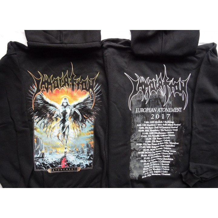 Immolation Atonement European Tour 2017 Official Hoodie Classic Death Metal Official Hoodie Offizieller Kapuzenpullover