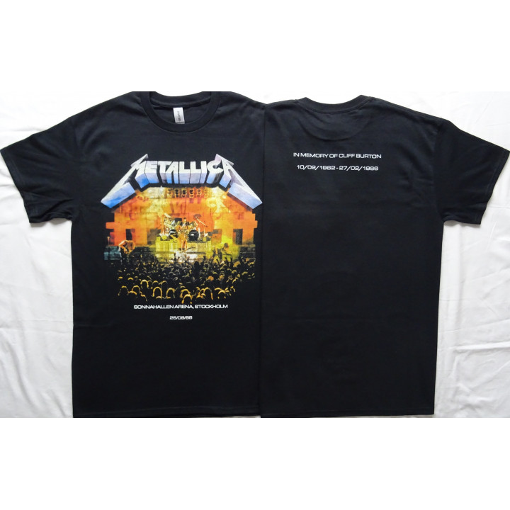 Metallica Master of Puppets Damage, Inc. Tour 86 Cliff Burton Last Show in 1986 September 26, at the Solnahallen in Sweden