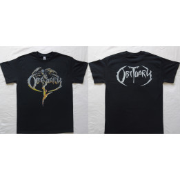 Obituary Logo Dragon Original Official Black T-Shirt 