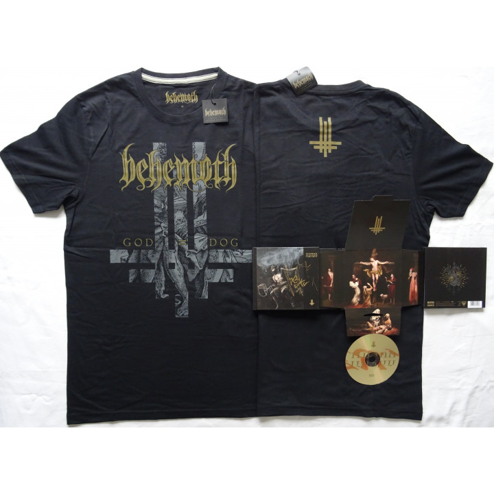 Behemoth I Loved You At Your Darkest Limited Gold Edition Media DigiBook CD Deluxe Edition+Autographs+Official T-Shirt God=Dog