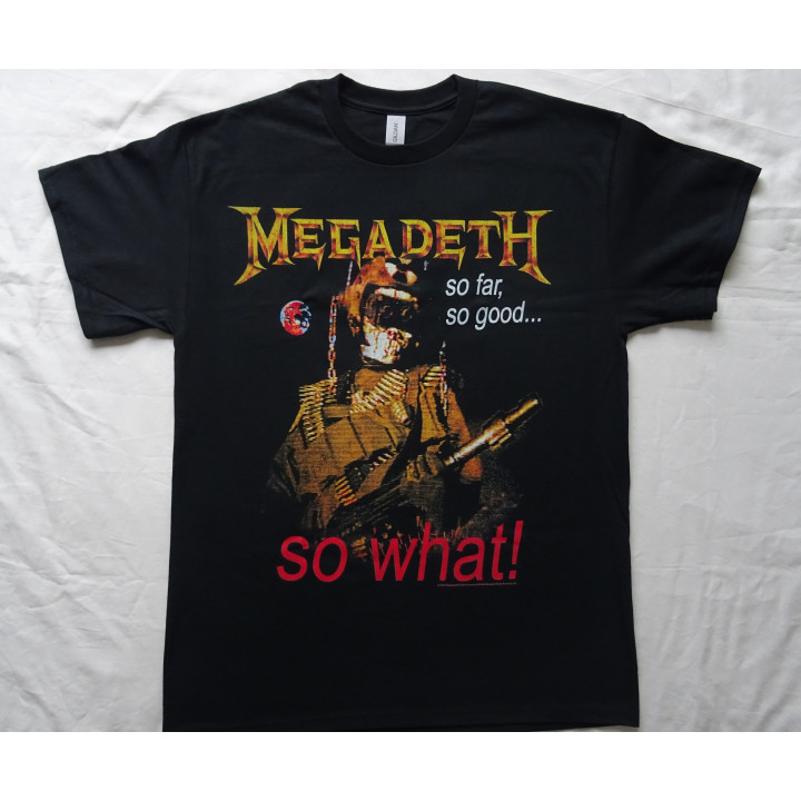 Megadeth So Far, So Good... So What! Official T-Shirt Officiall Merchandise Ⓒ2023 Megadeth