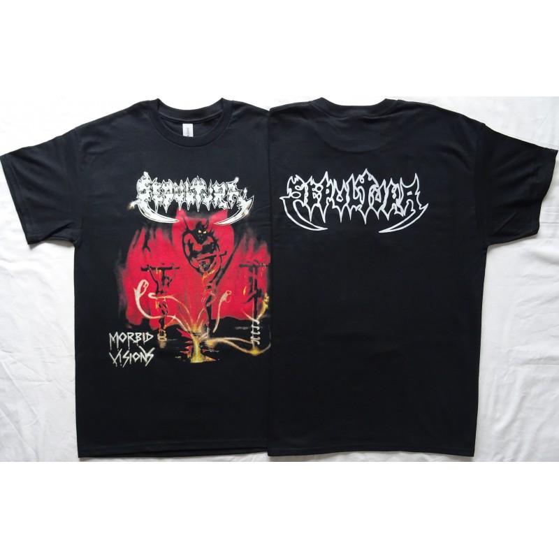 Sepultura Morbid Visions Old School 1986 Official Merchandise T-Shirt