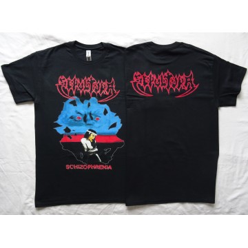 Sepultura Schizophrenia Old School 1987 Official Merchandise T-Shirt Thrash Death Metal 