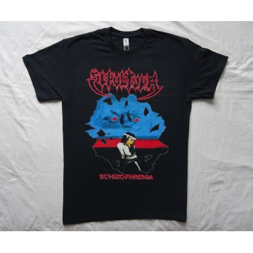Sepultura Schizophrenia Old School 1987 Official Merchandise T-Shirt Thrash Death Metal 