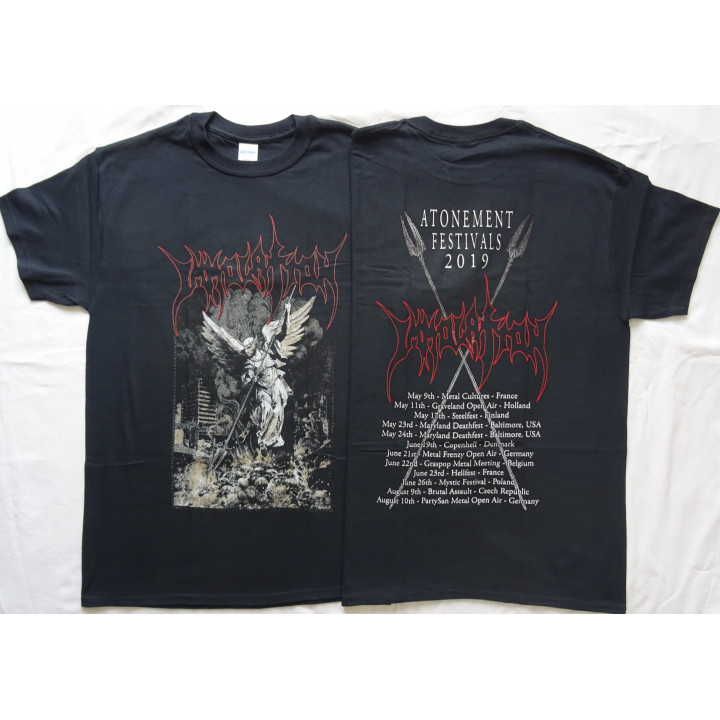 Immolation Atonement World Tour Festivals 2019 Official Merchandise T-Shirt Death Metal 