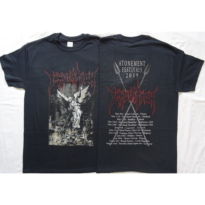 Immolation Atonement World Tour Festivals 2019 Official Merchandise T-Shirt Death Metal 