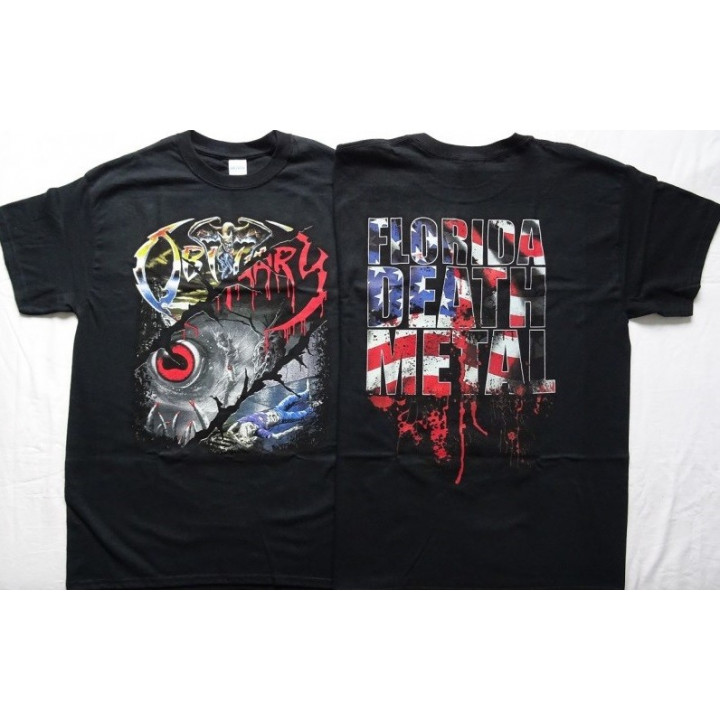 Obituary Classic Set Free Shipping Shirts Slowly We Rot Florida Death Metal Cause of Death The End Complete Official T-Shirt