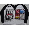 Metallica And Justice for All Longsleeve White / Black Sleeve Thrash Metal Kill ’Em All, Ride the Lightning, Master of Puppets