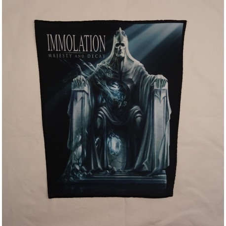 Immolation Majesty and Decay Backpatch Giant Back Patch Rückenaufnäher Aufnäher Ltd