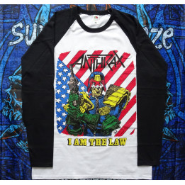 Anthrax I Am The Law Official Longsleeve Among the Living Thrash Metal The Big Four 