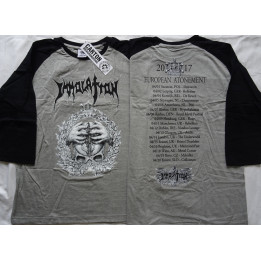 Immolation Atonement European Tour 2017 Official Longsleeve Original 3/4 Sleeve Raglan Grey/Black