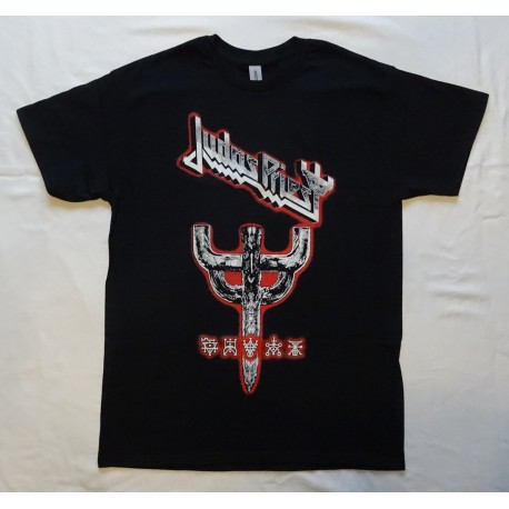 Judas Priest Invincible Shield Graphic Emblem City Official T-Shirt