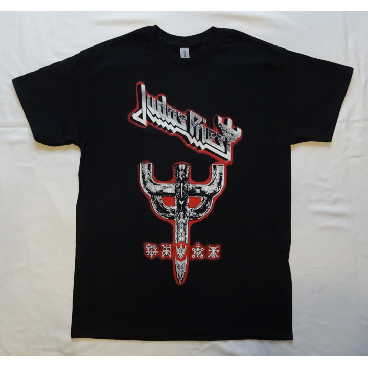 Judas Priest Firepower Official T-Shirt World Tour 2018 Graphic Emblem Date Back