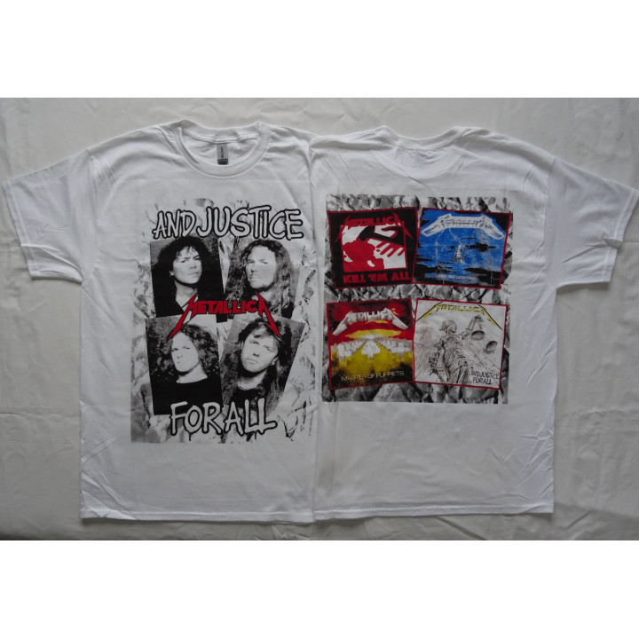 Metallica Official T-Shirt …And Justice For All Metal Classic Kill ’Em All, Ride the Lightning, Master of Puppets Free Shipping 