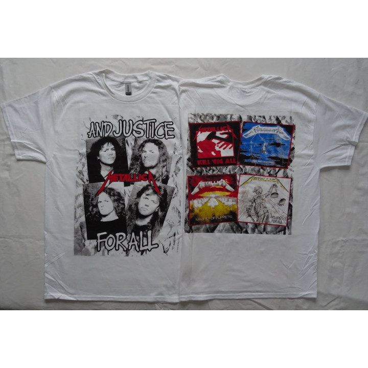 Metallica Official T-Shirt …And Justice For All Metal Classic Kill ’Em All, Ride the Lightning, Master of Puppets Free Shipping 