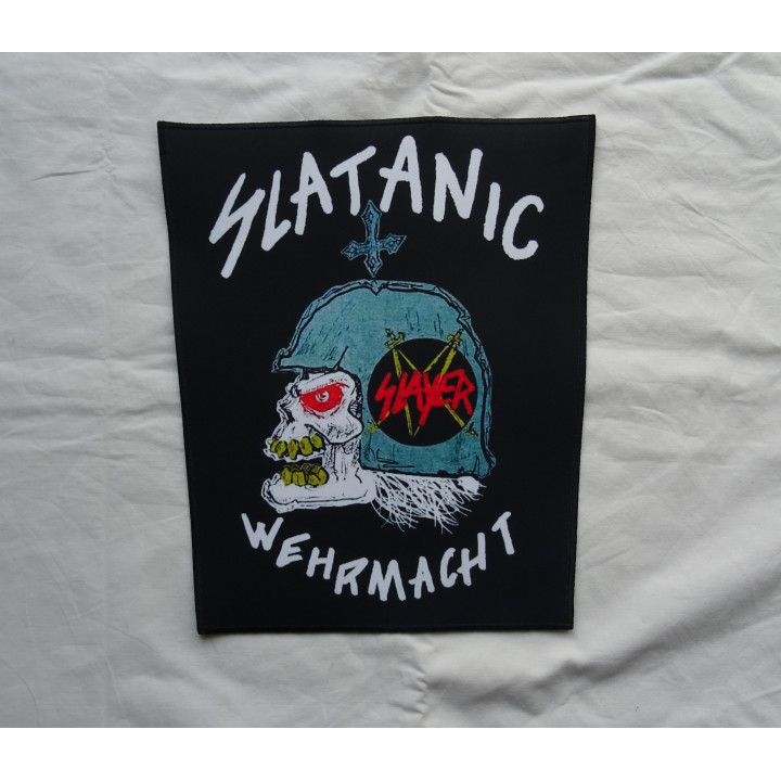 Slayer Slaytanic Wehrmacht Total Cult Thrash Metal Backpatch Giant Back Patch Rückenaufnäher Aufnäher