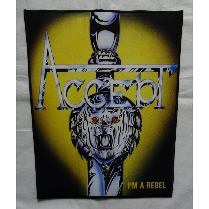 Accept I'm a Rebel Backpatch Giant Back Patch Rückenaufnäher Aufnäher
