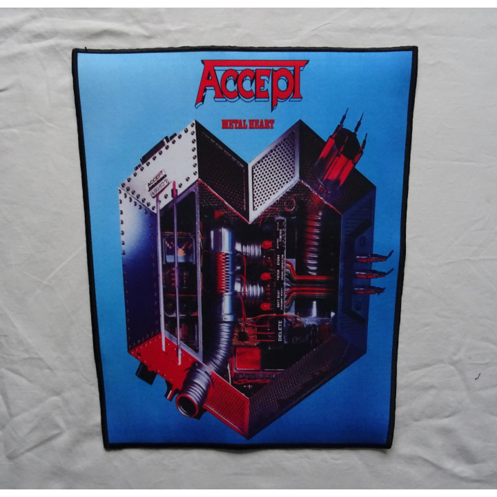Accept Metal Heart Backpatch Giant Back Patch Rückenaufnäher Aufnäher