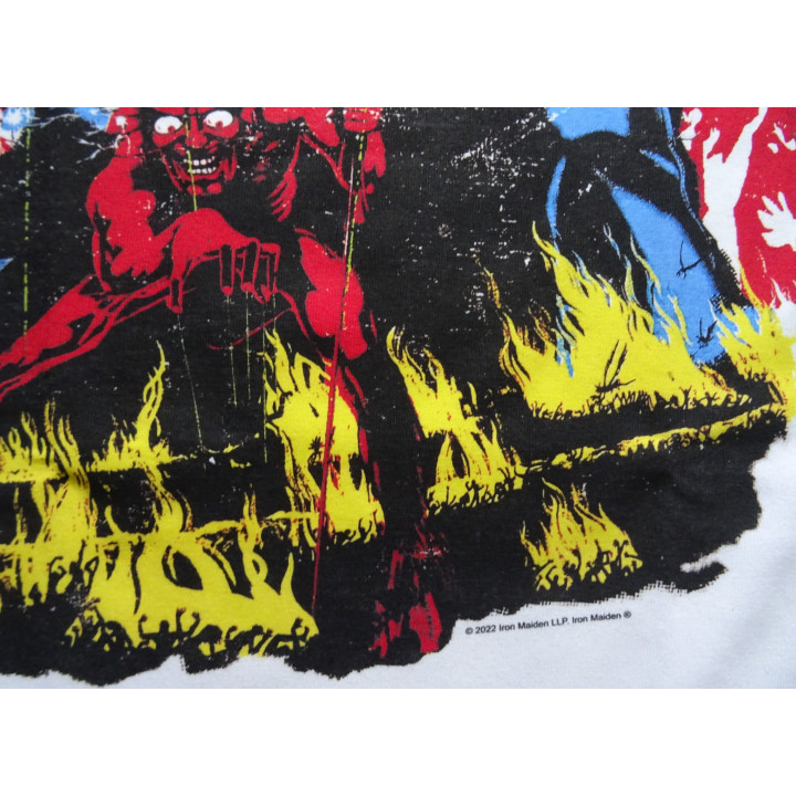 Iron Maiden The Number of the Beast 666 40th Anniversary Official T-Shirt Free Shipping !