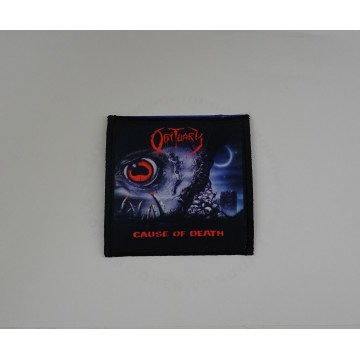 Obituary Cause Of Death Patch Backpatch Rückenaufnäher Aufnäher Florida Death Metal