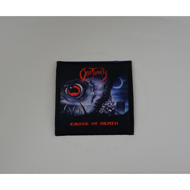 Obituary Cause Of Death Patch Backpatch Rückenaufnäher Aufnäher Florida Death Metal