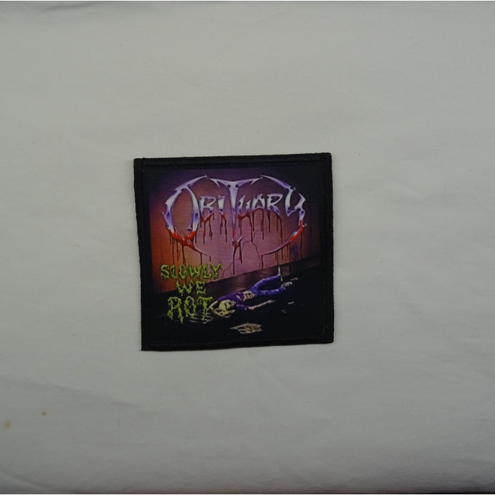 Obituary Slowly We Rot Patch Backpatch Rückenaufnäher Aufnäher Florida Death Metal