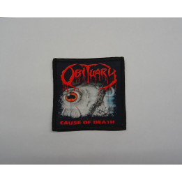 Obituary Cause Of Death Patch Backpatch Rückenaufnäher Aufnäher Florida Death Metal