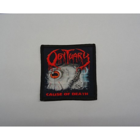 Obituary Cause Of Death Patch Backpatch Rückenaufnäher Aufnäher Florida Death Metal