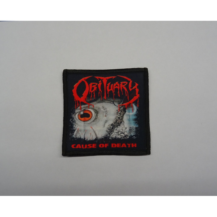 Obituary Cause Of Death Patch Backpatch Rückenaufnäher Aufnäher Florida Death Metal