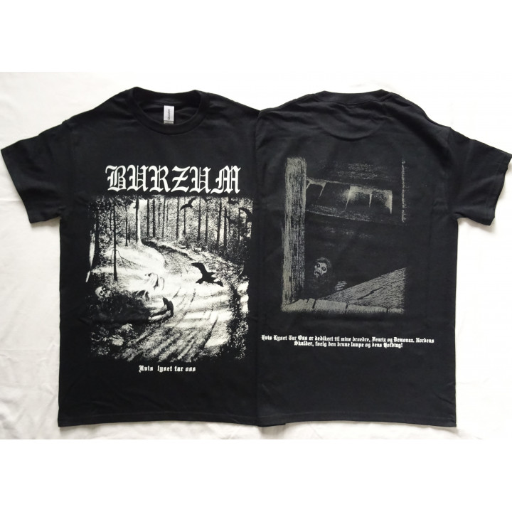 Burzum Hvis Lyset Tar Oss Official T-Shirt Black Metal a∴a∴ Varg Vikernes Count Grishnackh