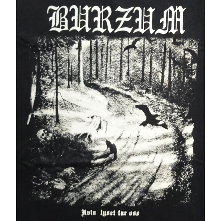 Burzum Hvis Lyset Tar Oss Official T-Shirt Black Metal a∴a∴ Varg Vikernes Count Grishnackh