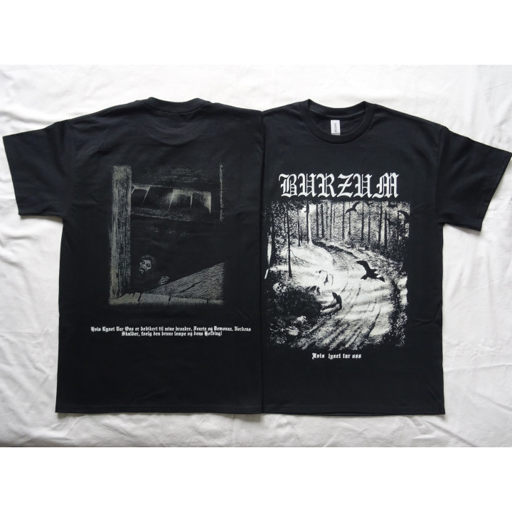 Burzum Hvis Lyset Tar Oss Official T-Shirt Black Metal a∴a∴ Varg Vikernes Count Grishnackh