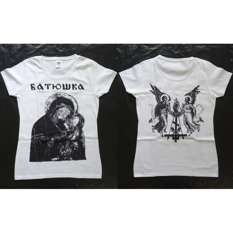 Batushka Litourgiya Mary Girls Women Official White T-Shirt