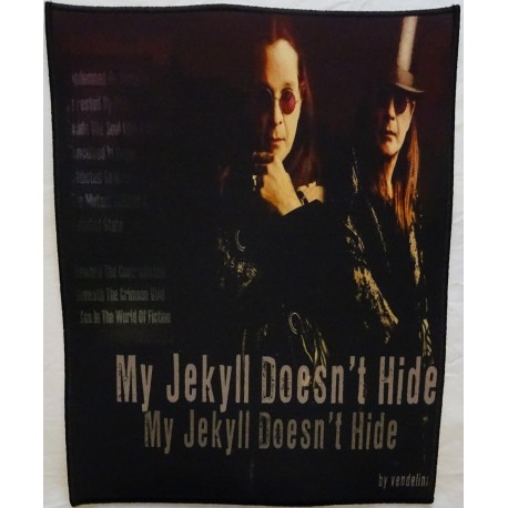 Ozzy Osbourne My Jekyll Doesn&#039;t Hide Backpatch Giant Back Patch Rückenaufnäher Aufnäher 