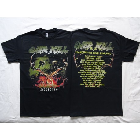 Overkill Scorched Tour Scorching the Earth Tour 2023 T-Shirt 