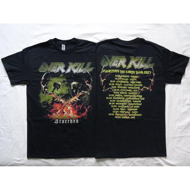 Overkill Scorched Tour Scorching the Earth Tour 2023 T-Shirt 