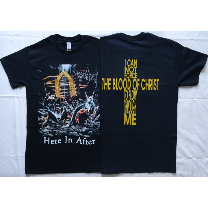Immolation Here In After Official T-Shirt Old Skull Death Metal