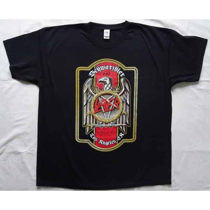Slayer Schwarzbier Beer 666 Los Angeles.CA Official T-Shirt