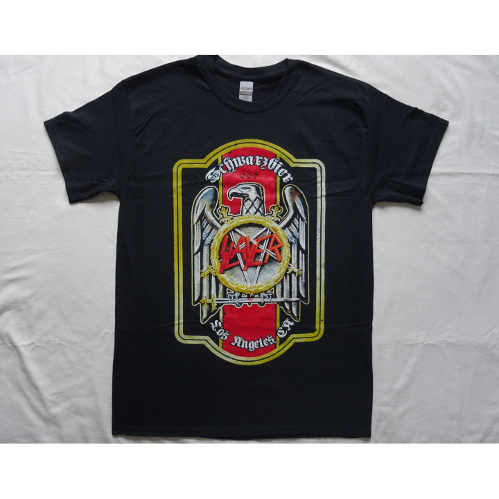 Slayer Schwarzbier Beer 666 Los Angeles.CA Official T-Shirt