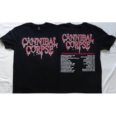 Cannibal Corpse Chaos Horrific European Tour 2024 Death Metal Free Shipping