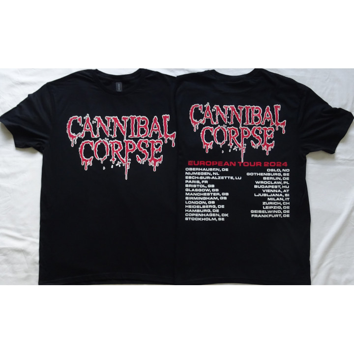 Cannibal Corpse Chaos Horrific European Tour 2024 Death Metal Free Shipping