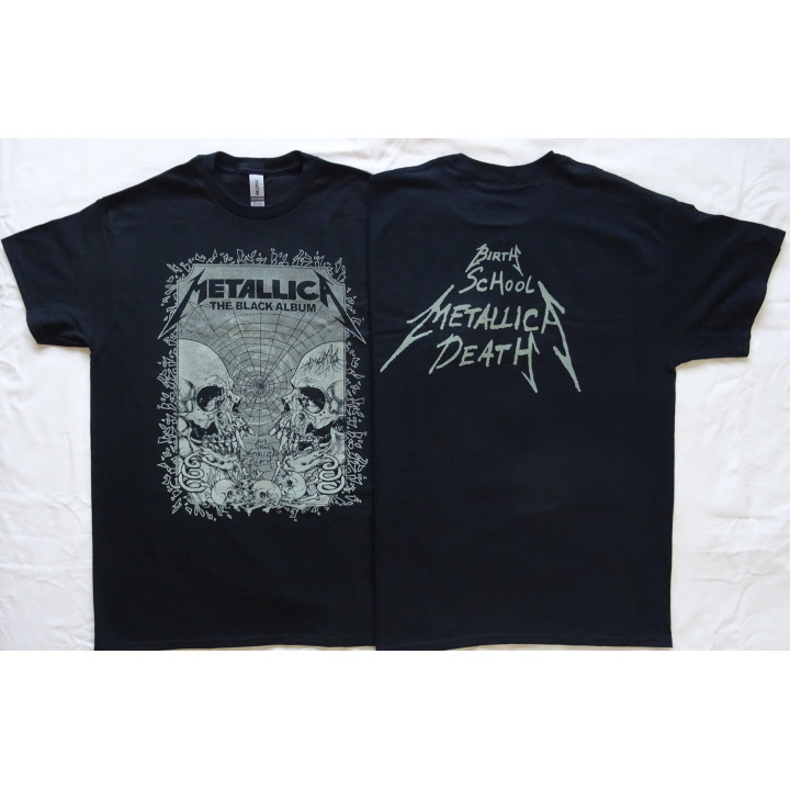  	Metallica The Black Album Enter Sandman Birth School Metallica Death Official T-Shirt