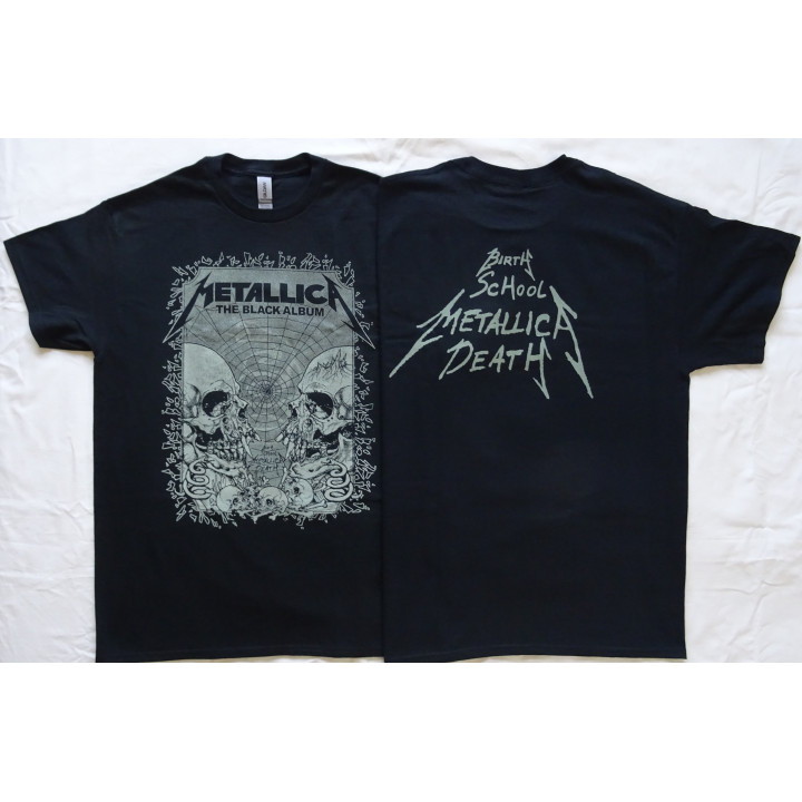  	Metallica The Black Album Enter Sandman Birth School Metallica Death Official T-Shirt