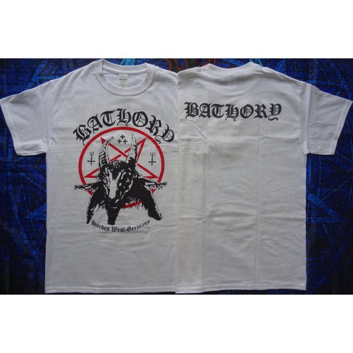 Bathory Goat Hordes Germany Free Shipping Official T-Shirt Quorthon Seth Legend of Black Metal REAL PHOTO ! (NO PHOTO SHOP !)