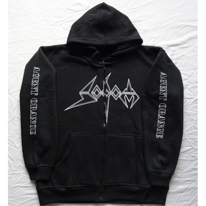 Sodom Agent Orange Official Zipper Zipp Hoodie Kapuzenjacke Classic German Teutonic Old Thrash Metal